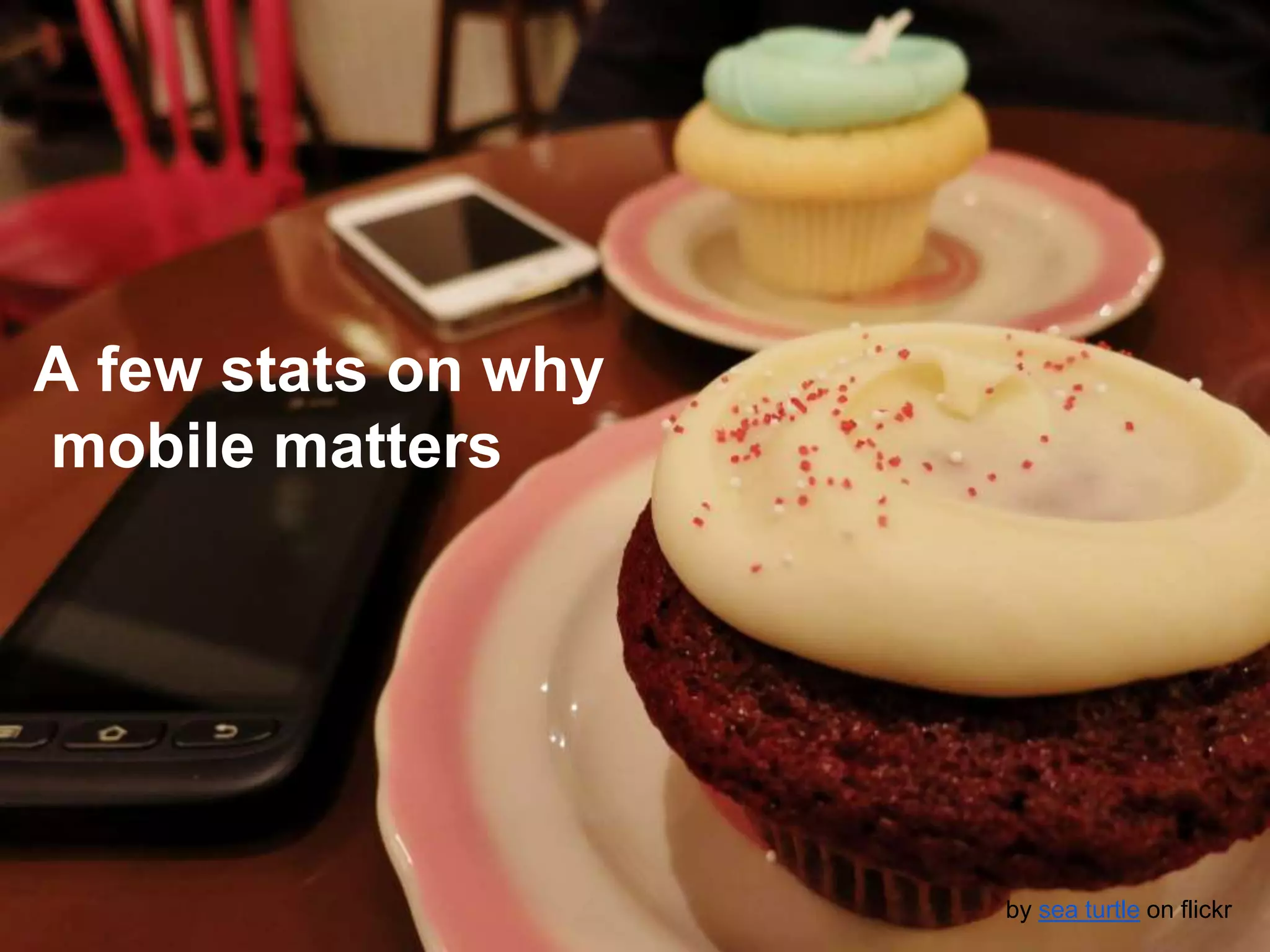 A few stats on why
mobile matters
by sea turtle on flickr