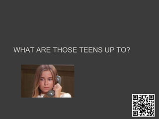 What are those teens up to?