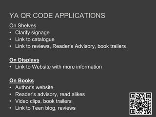 What’s a QR code?QR: Quick Response codes, or 2d  barcodes,  are a type of barcode that can be read by a smart phone or mobile device with a camera.