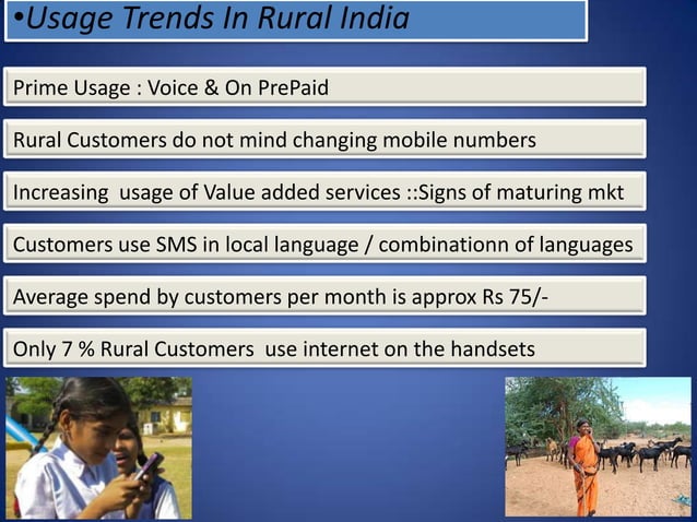 Mobile telephony in rural india | PPT