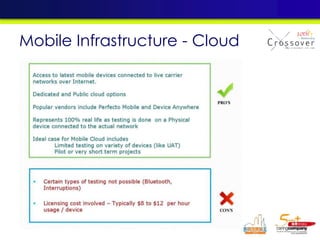 Mobile Infrastructure - Cloud
 