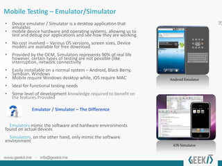 Mobile App Testing | PPTX