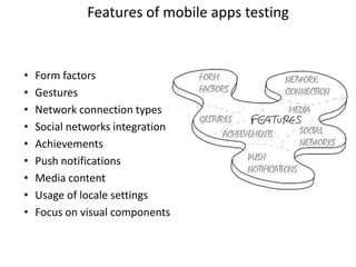 Introduction to Mobile applications testing (english) | PPTX
