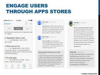 © Stephen Janaway 2015
ENGAGE USERS
THROUGH APPS STORES
 