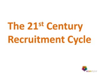The21st Century
Recruitment Cycle
 