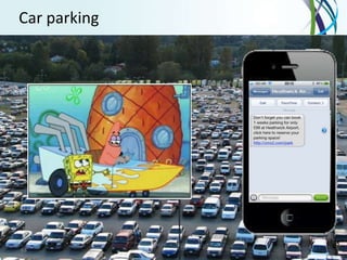 Car parking




63   Proprietary & Confidential to OpenMarket
 