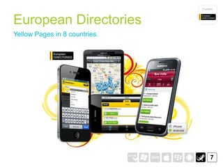 Portfolio




European Directories
Yellow Pages in 8 countries.




                                     7
 