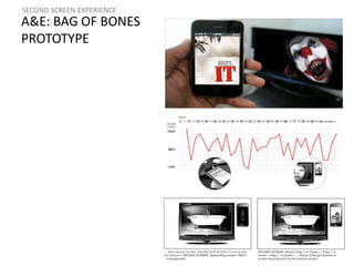 SECOND SCREEN EXPERIENCE 
A&E: BAG OF BONES 
PROTOTYPE 
 
