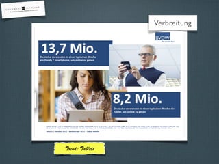 Verbreitung
Trend: Tablets
 