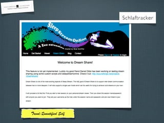 Schlaftracker
Trend:Quanti ed Self
 