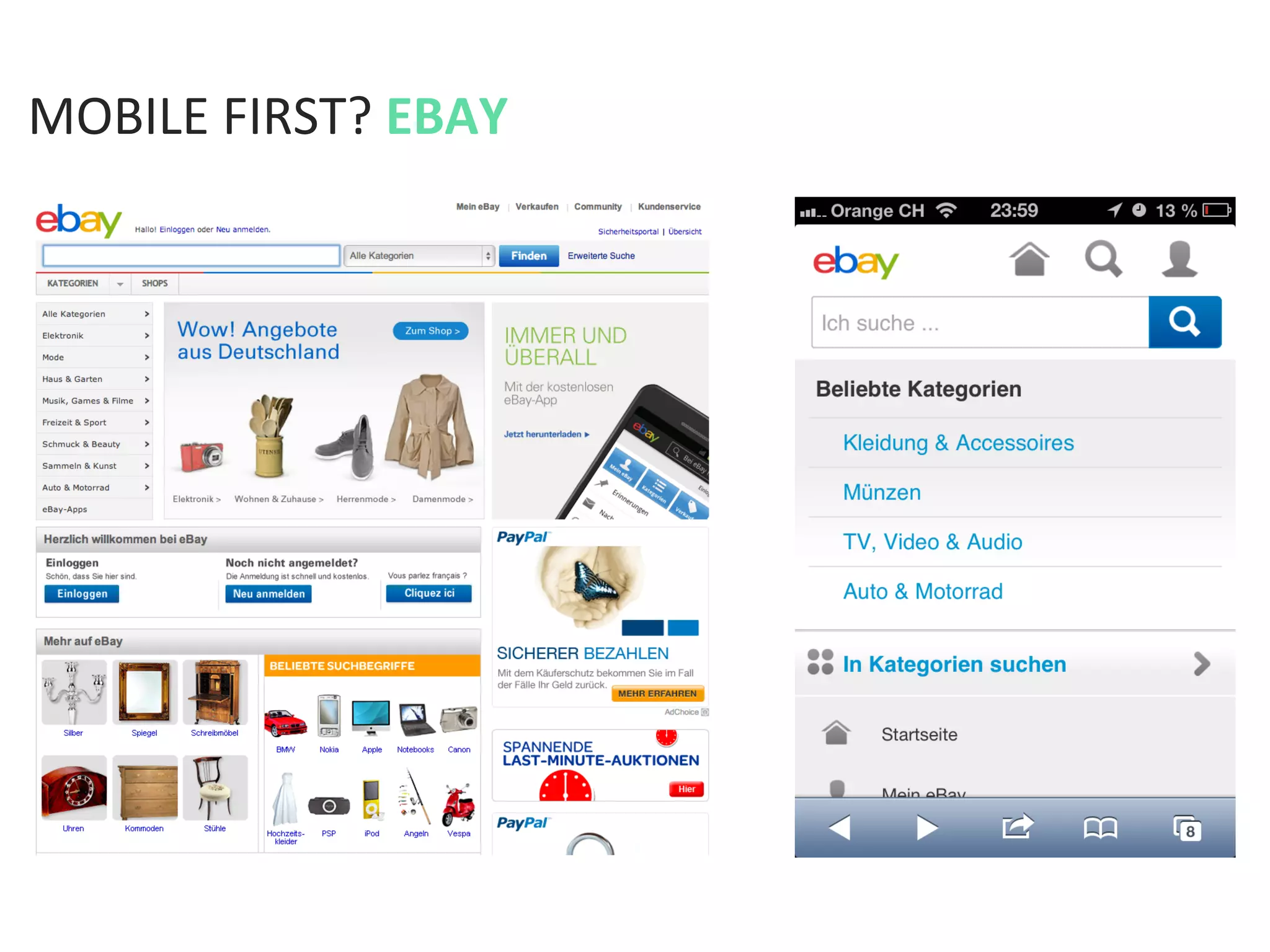 MOBILE	
  FIRST?	
  EBAY	
  
 