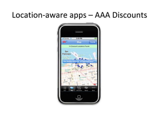 Location-aware apps – AAA Discounts 