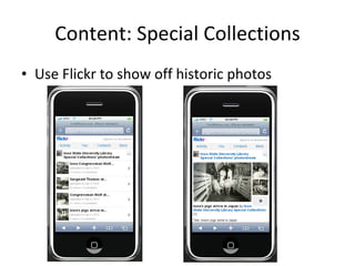Content: Special Collections Use Flickr to show off historic photos 