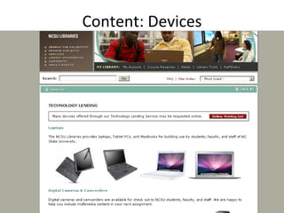 Content: Devices 