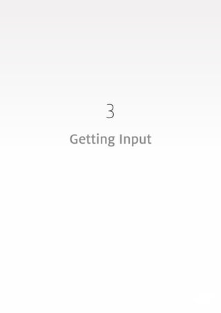 15
3
Getting Input
 