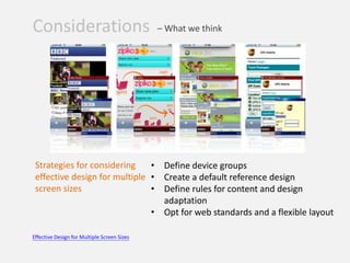 Mobile User Interface Design | PPTX