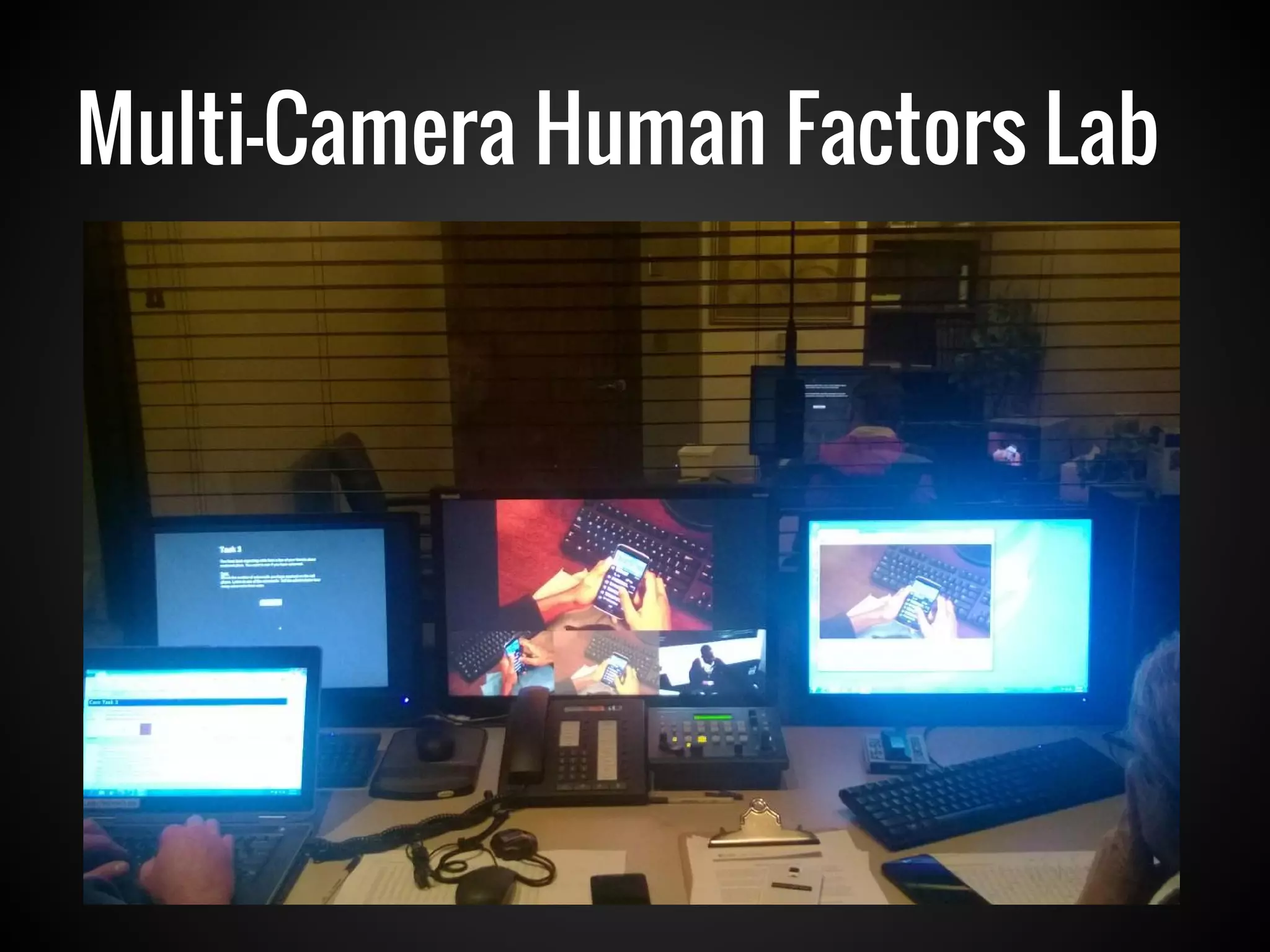 Multi-Camera Human Factors Lab
 
