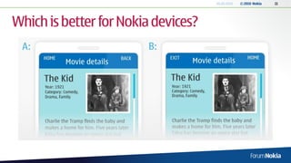20.05.2010   © 2010 Nokia   11




Which is better for Nokia devices?
 