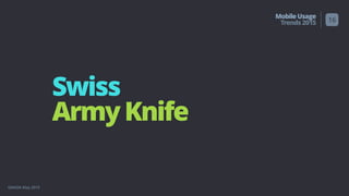 GMASA May 2015
MobileUsage
Trends2015
Swiss
ArmyKnife
16
 