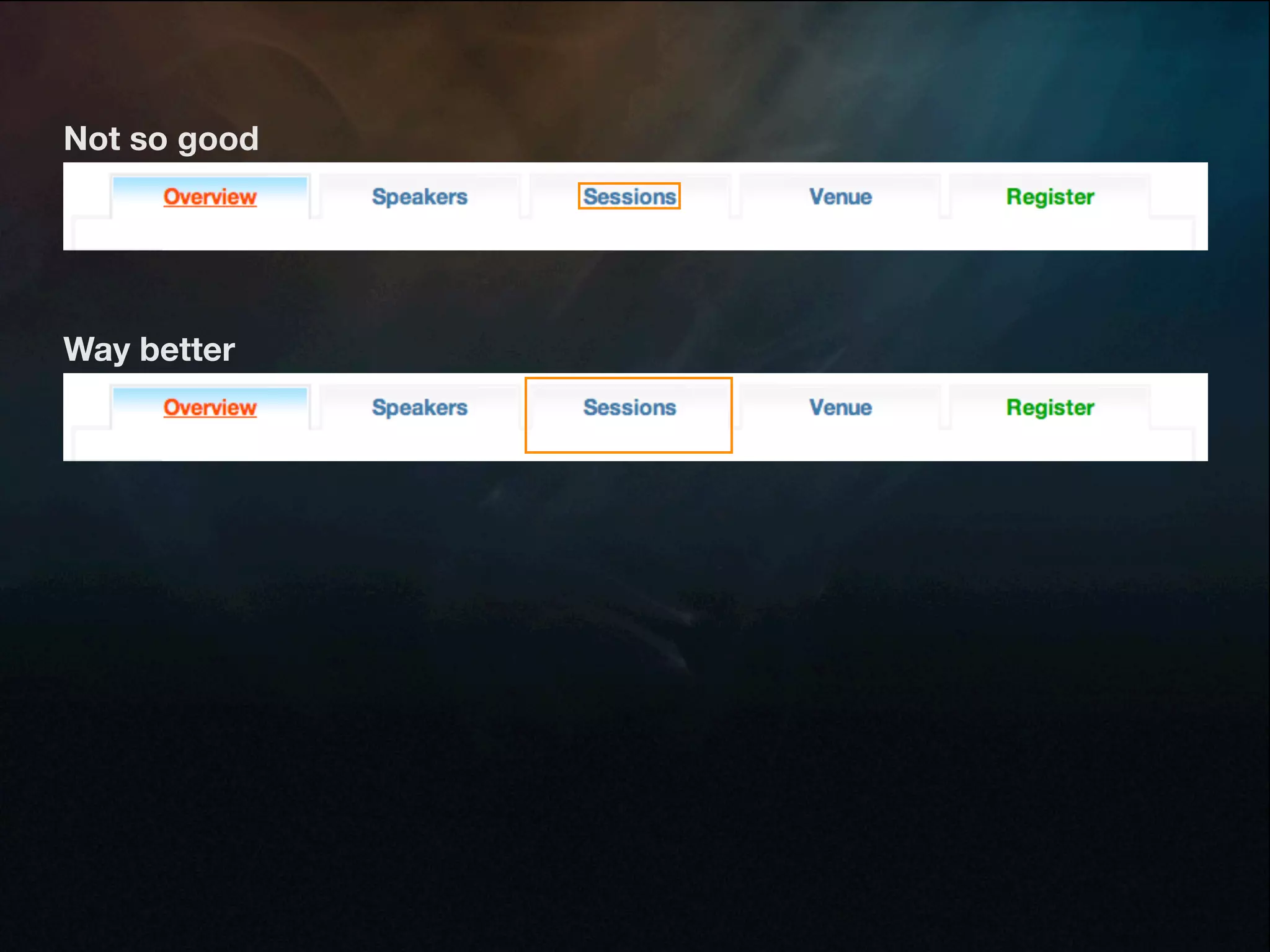 Not so good




Way better
 