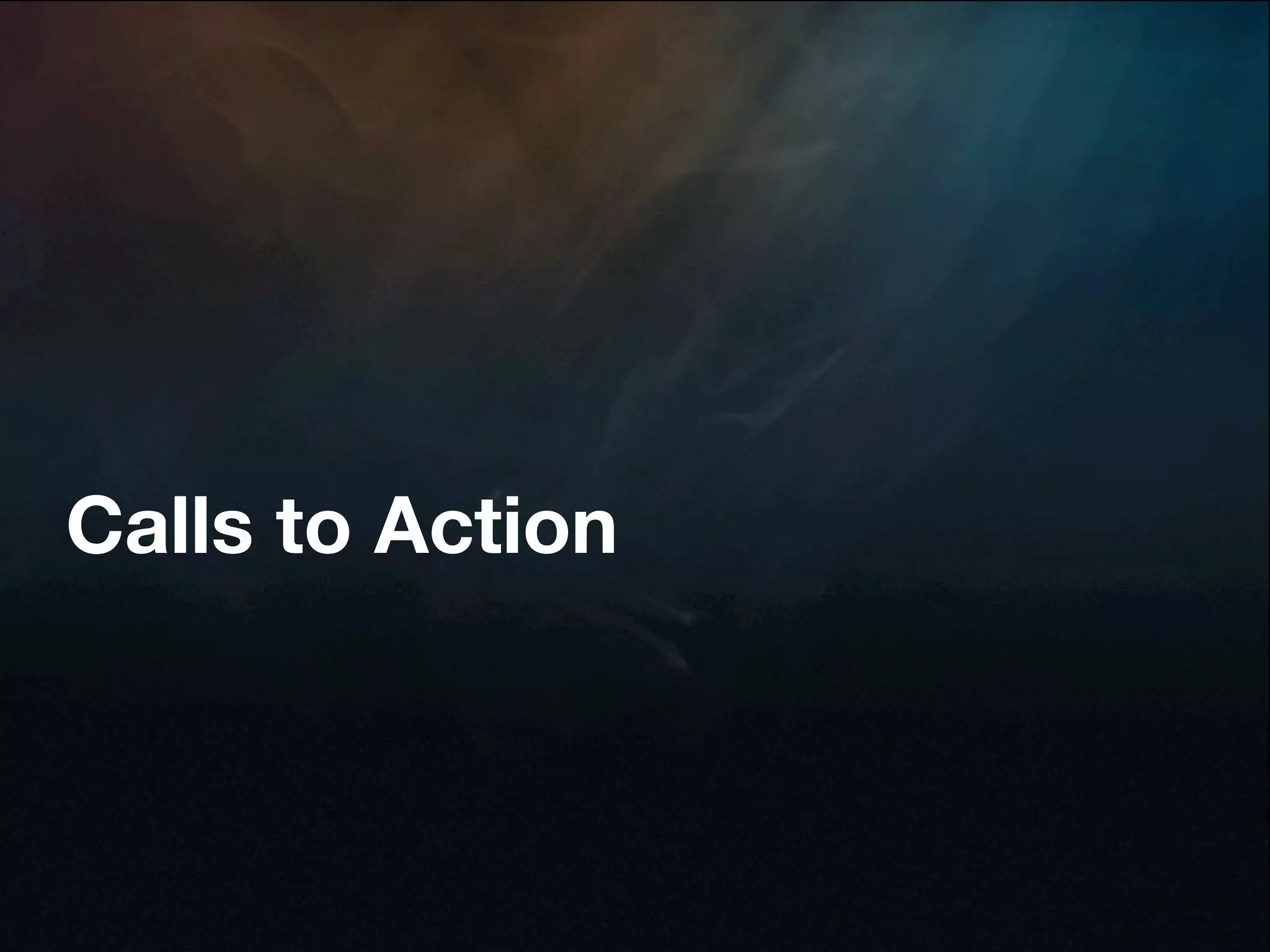 Calls to Action
 