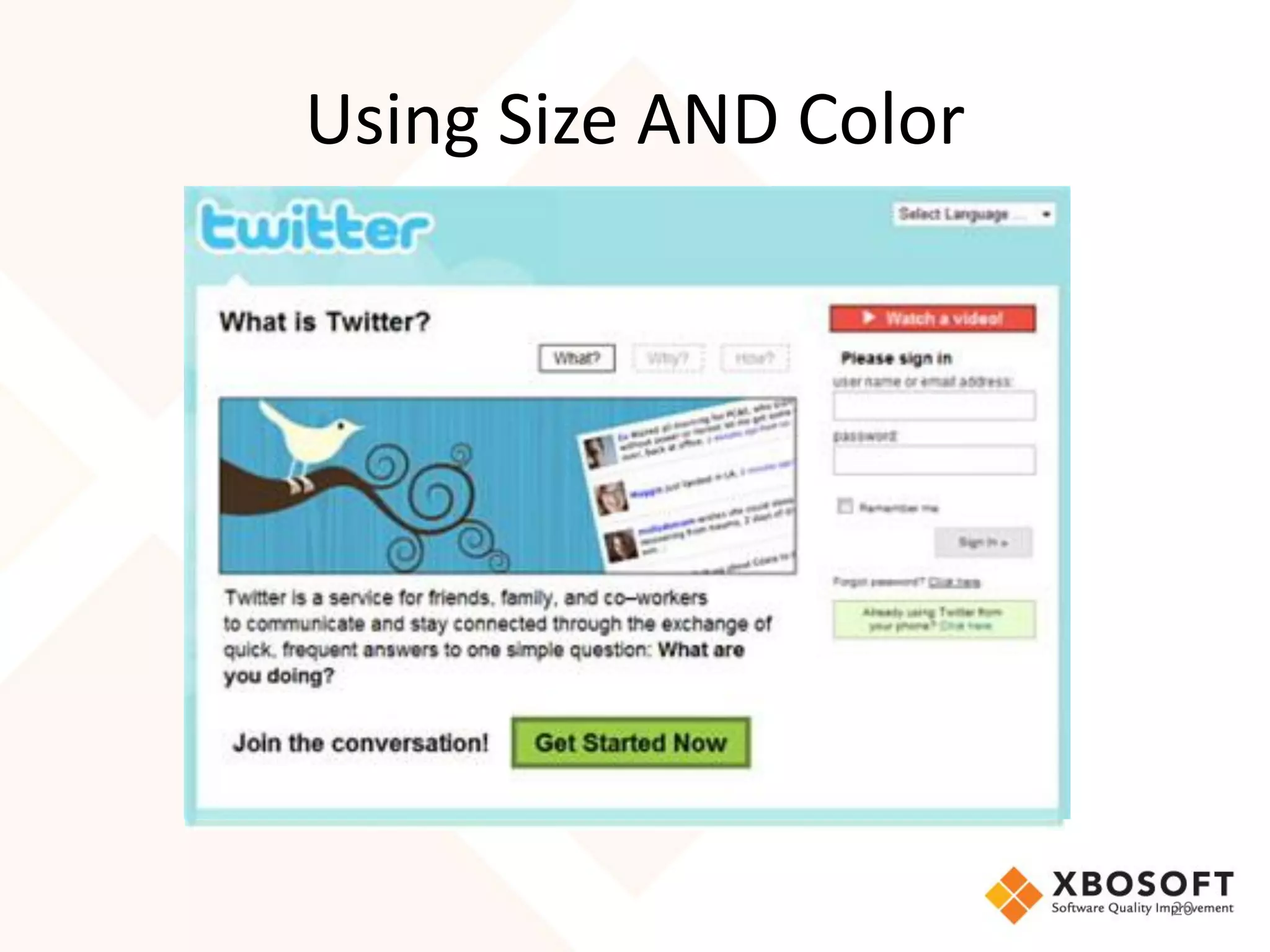 Using Size AND Color




                       20
 