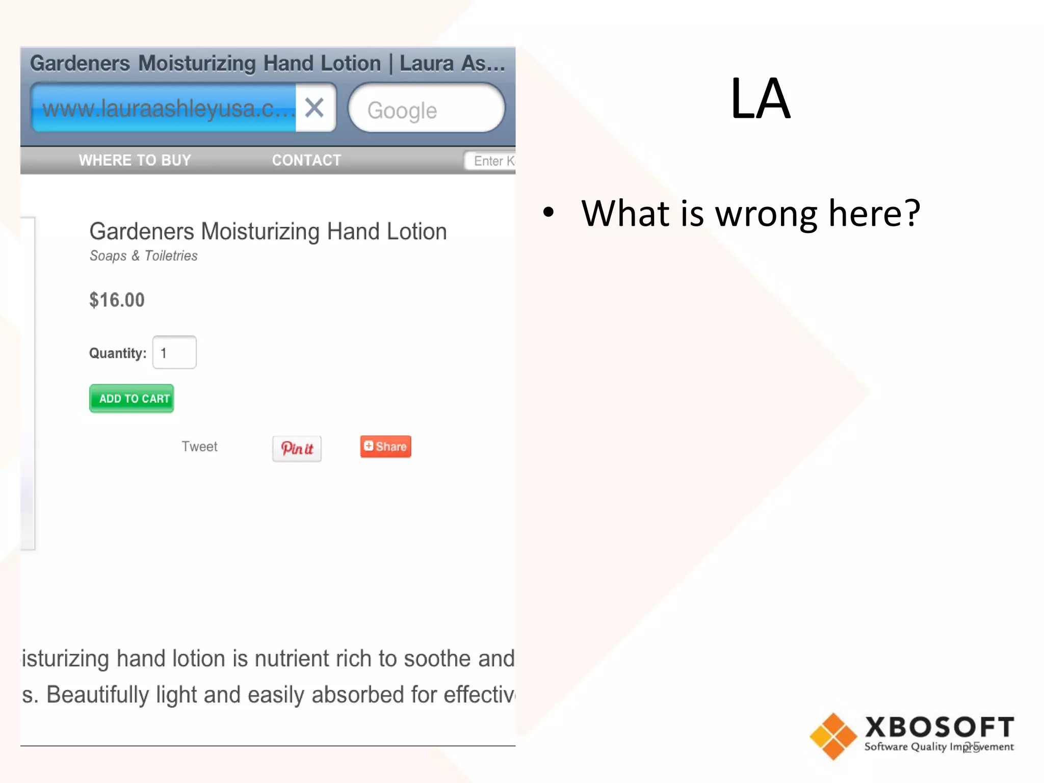 LA
• What is wrong here?




                        25
 
