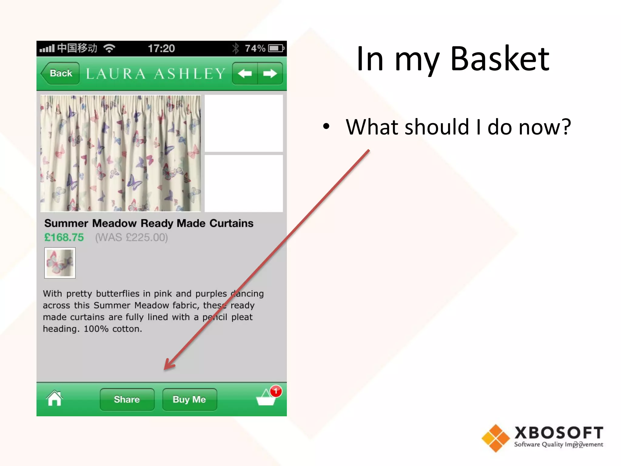 In my Basket
• What should I do now?




                          32
 