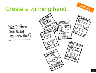 Pivoting people through information<br />Create a winning hand.<br />Activity<br />140<br />
