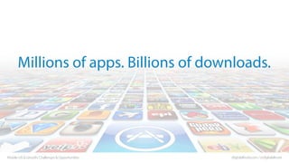Millions of apps. Billions of downloads.

Mobile UX & Growth: Challenges & Opportunities

digitalaltruist.com / @digitalal...