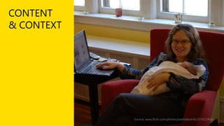 CONTENT
& CONTEXT

Source: www.flickr.com/photos/joeshlabotnik/2359224681

 