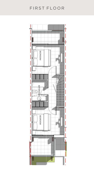 F I R S T F LO O R
BEDROOM
BEDROOM
BATHROOM
 