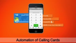 Automation of Calling Cards
 