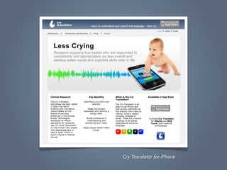 Cry Translator for iPhone
 