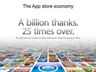 The App store economy
 