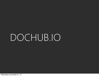 DOCHUB.IO


Wednesday, November 21, 12
 