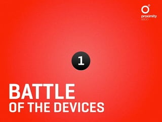 1

BATTLE
OF THE DEVICES
 