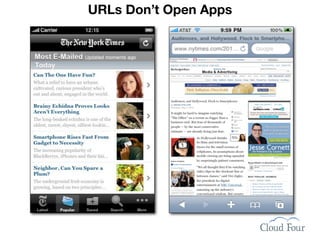 URLs Don’t Open Apps
 