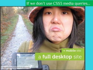 If we don’t use CSS3 media queries...
 