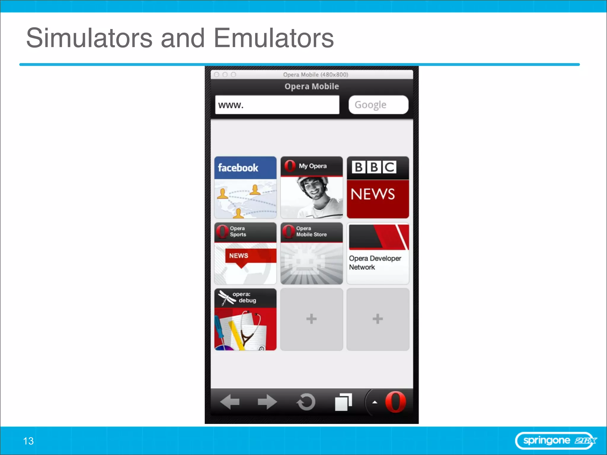 Simulators and Emulators




13
 
