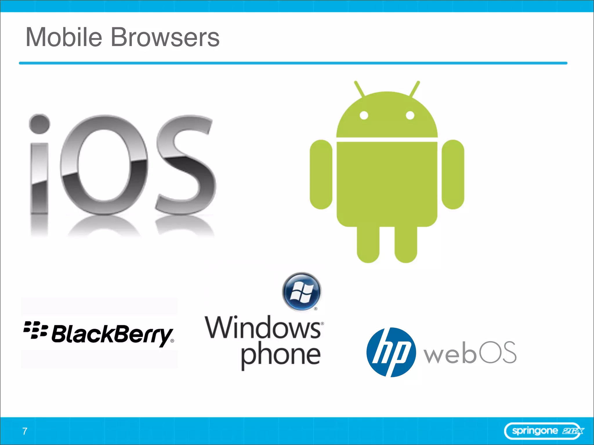 Mobile Browsers




7
 