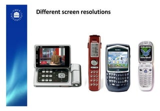 Different screen resolutions 