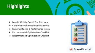 Comprehensive Mobile Website Speed Performance Analysis and ...