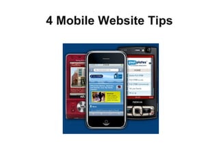 4 Mobile Website Tips 