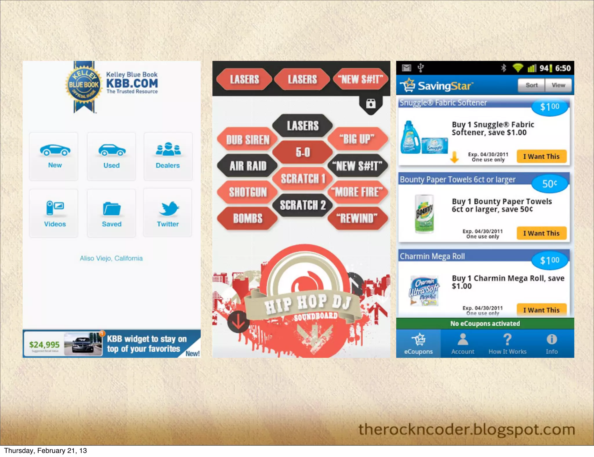 Thursday, February 21, 13
 