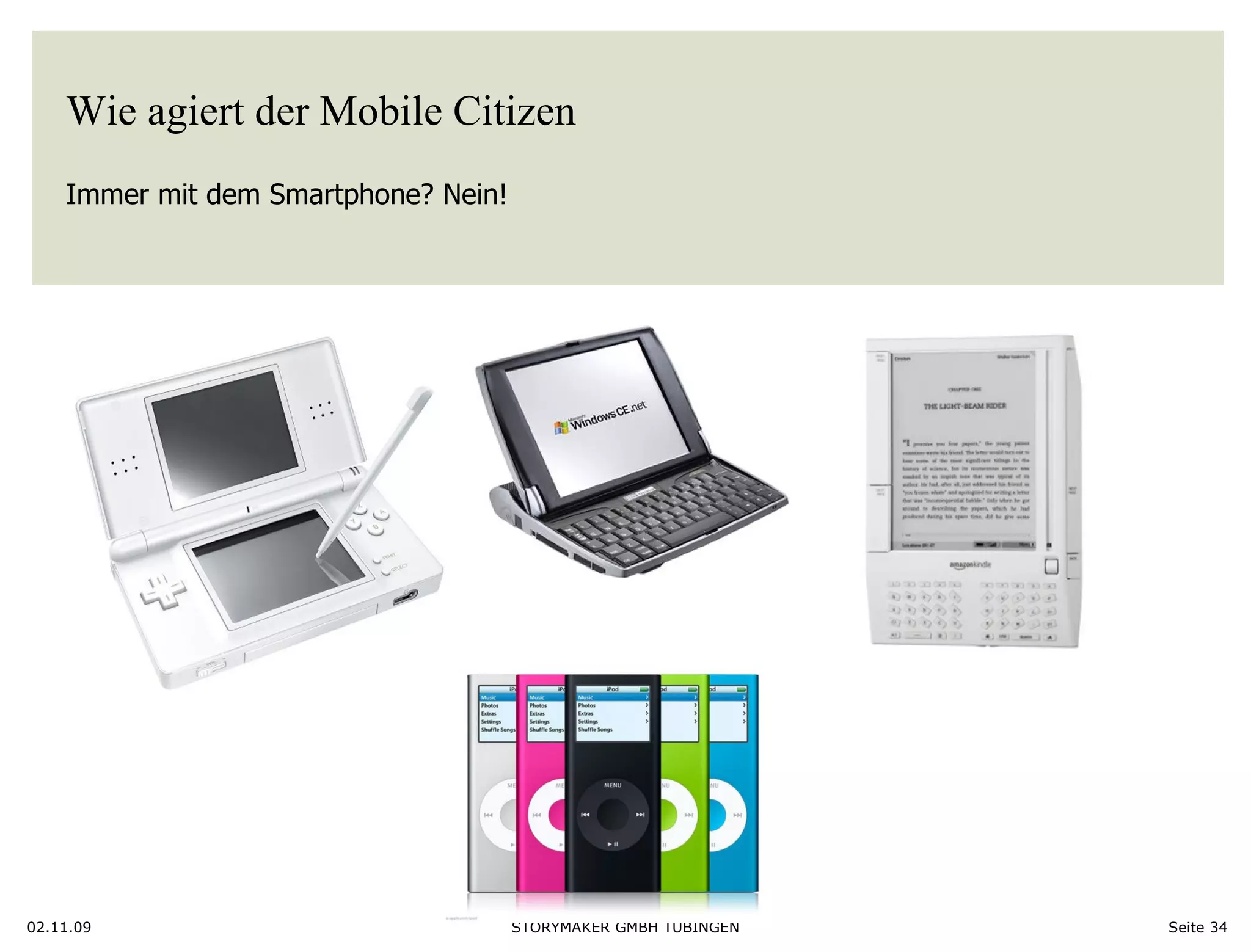 Wie agiert der Mobile Citizen Immer mit dem Smartphone? Nein!  02.11.09 Seite  