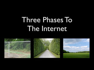 Three Phases To
 The Internet
 