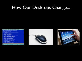 How Our Desktops Change...
 