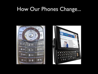 How Our Phones Change...
 