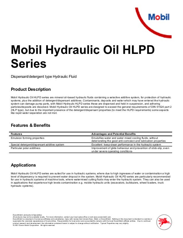 Mobil hydraulic oil_hlpd Liên hệ Mr Tùng 0987 988 407